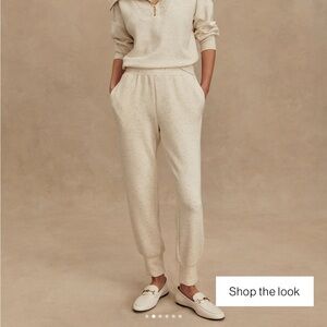 Varley Slim Cuff Pant Ivory Fleck Marl